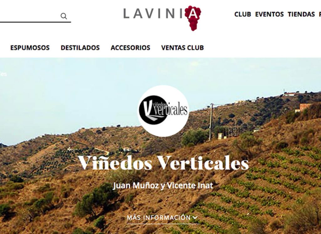 Mención en la web www.lavinia.com