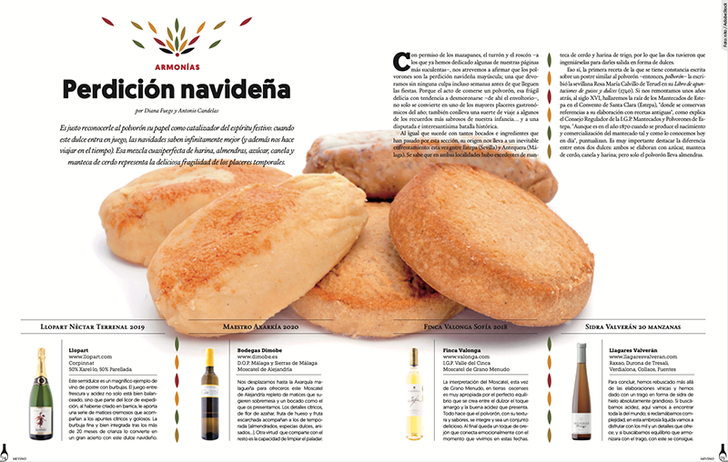 Nuestro vino dulce Viña Axarkía Maestro en revista MiVino del número 280 diciembre 2022